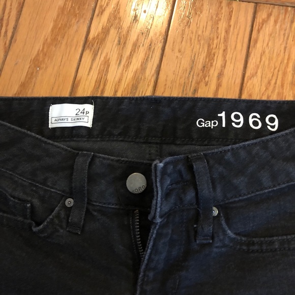 Gap 1969 Always Skinny 24P black jeans - Picture 2 of 8